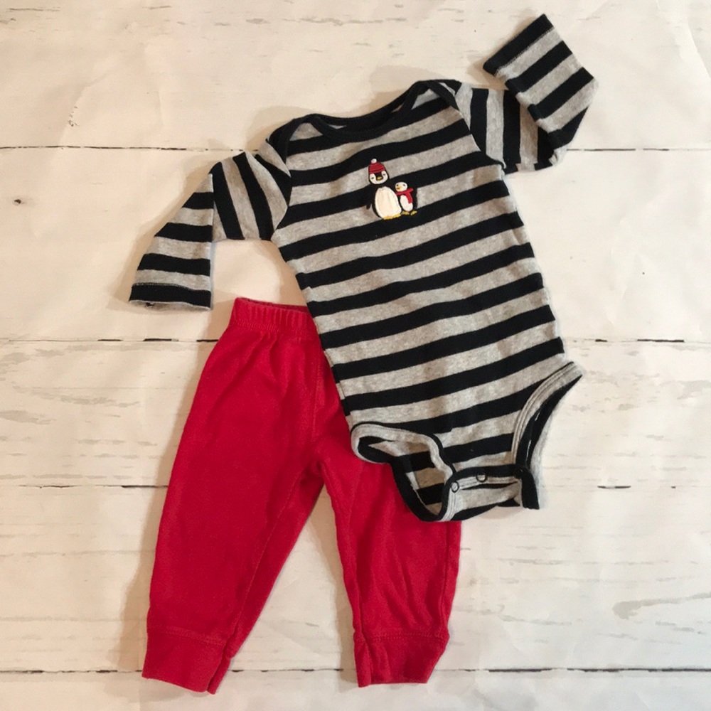 Cozy Winter Penguin set